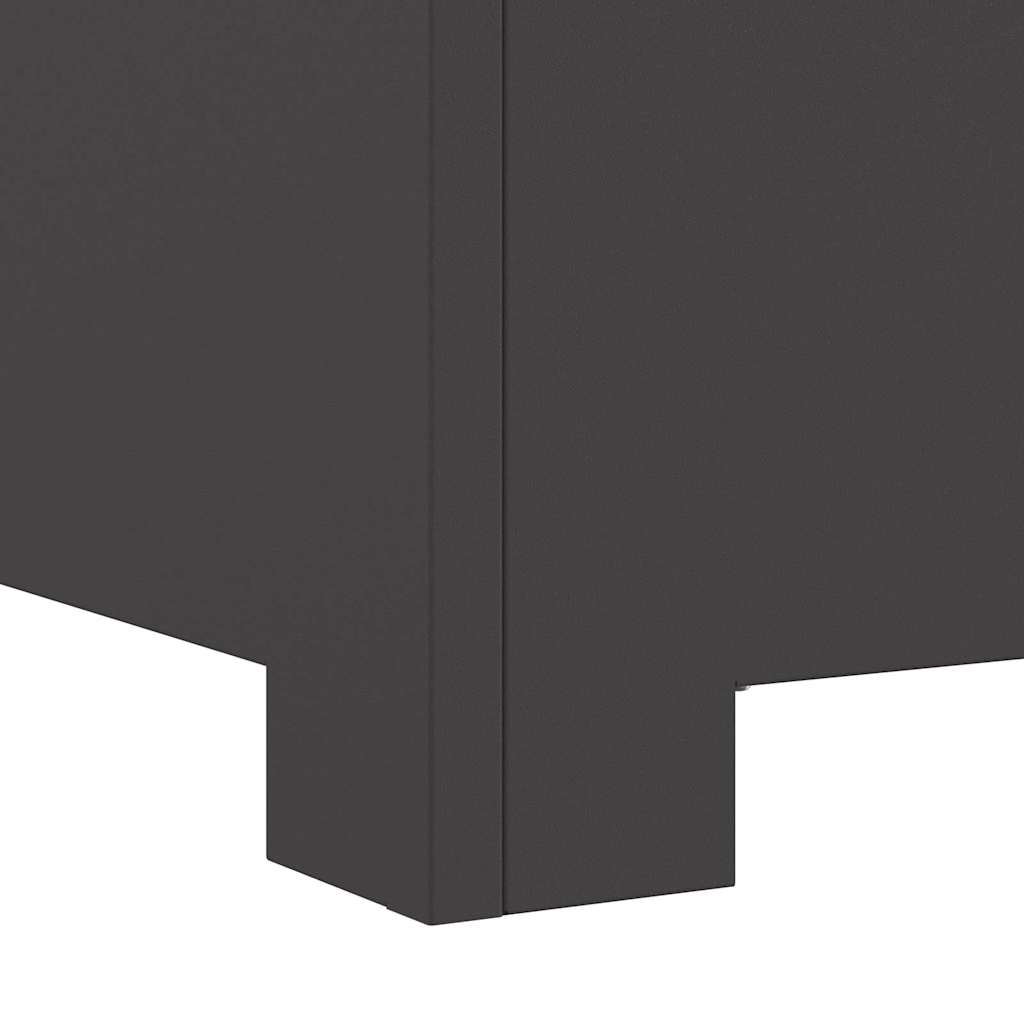 Fire Pit Black 80 x 80 x 40 cm Steel