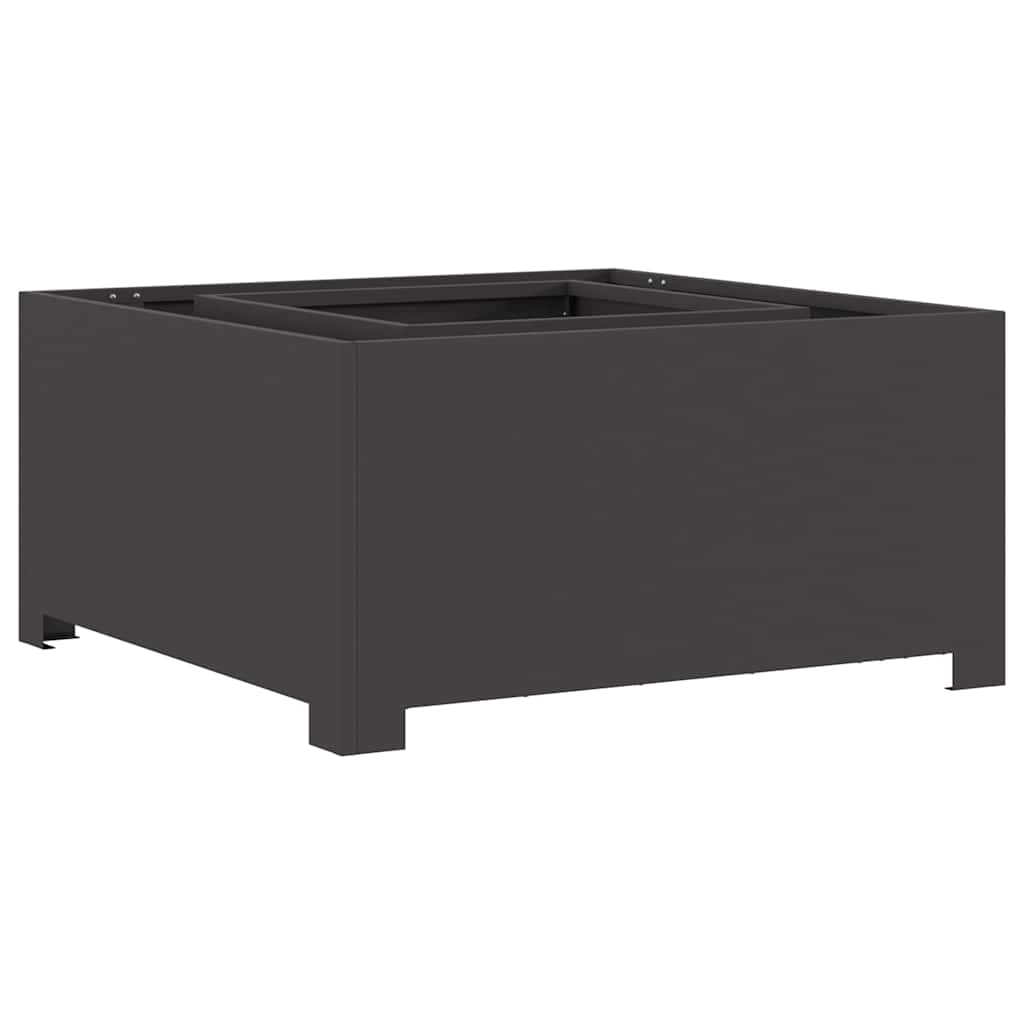 Fire Pit Black 80 x 80 x 40 cm Steel