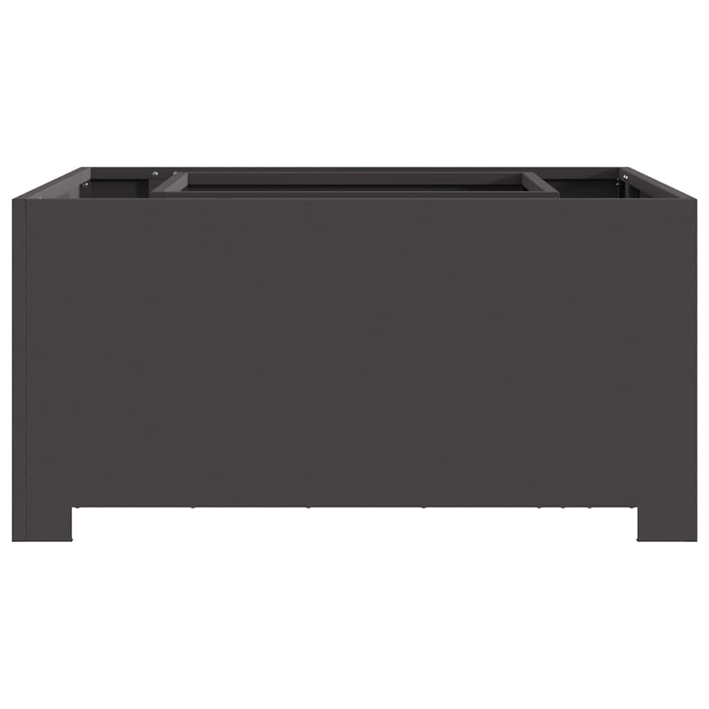 Fire Pit Black 80 x 80 x 40 cm Steel