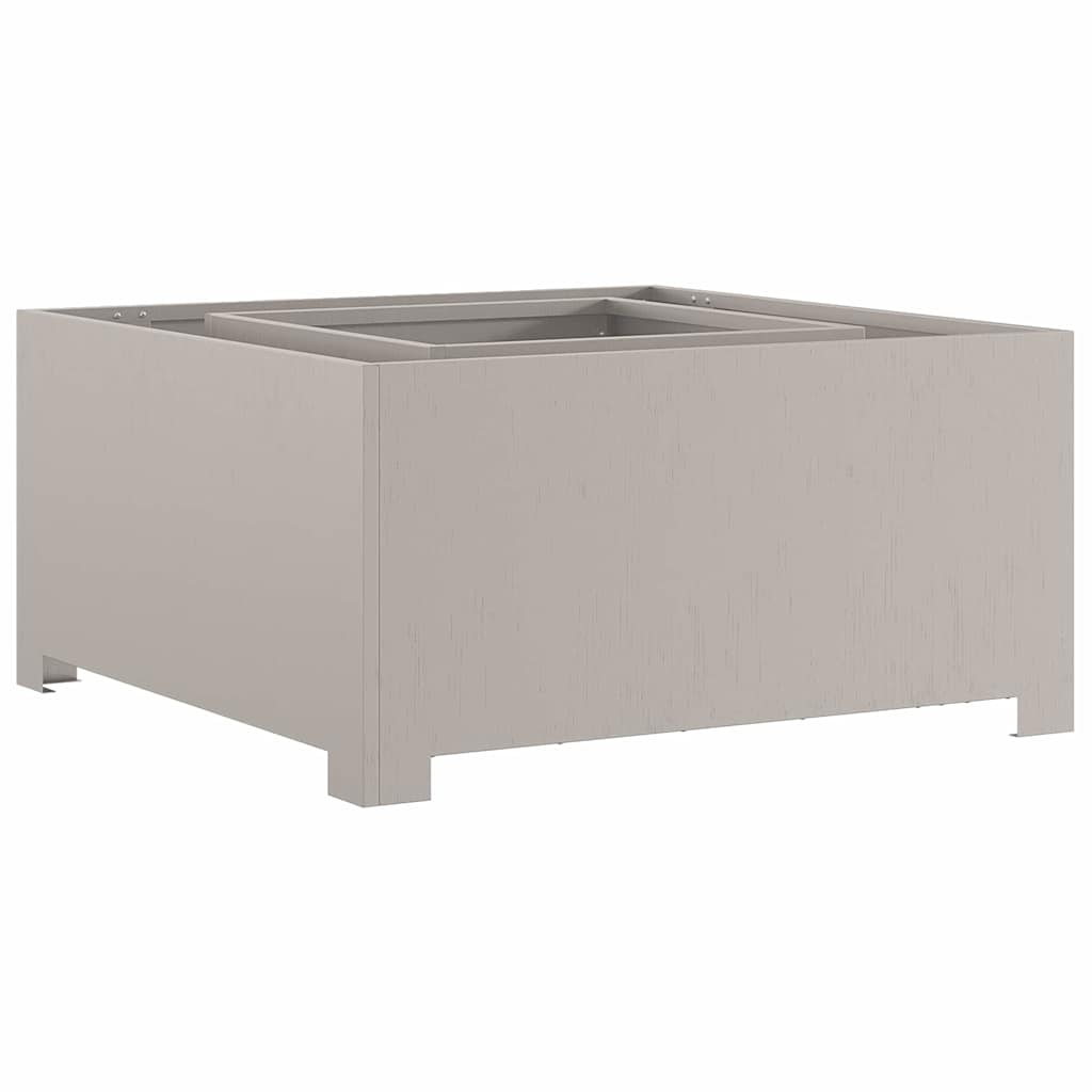 Fire Pit Brown 80 x 80 x 40 cm Weathering Steel