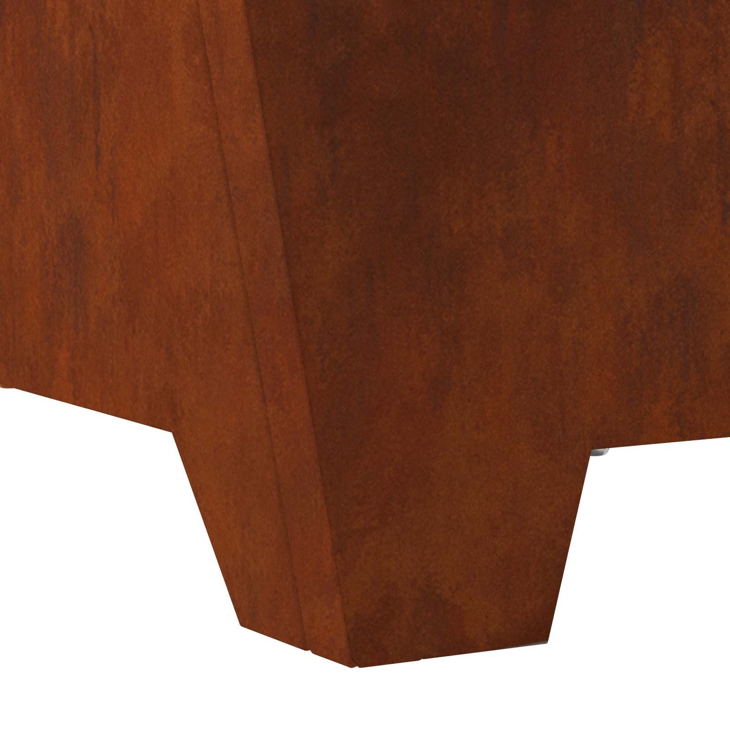 Fire Pit Brown 60 x 60 x 30 cm Weather Steel