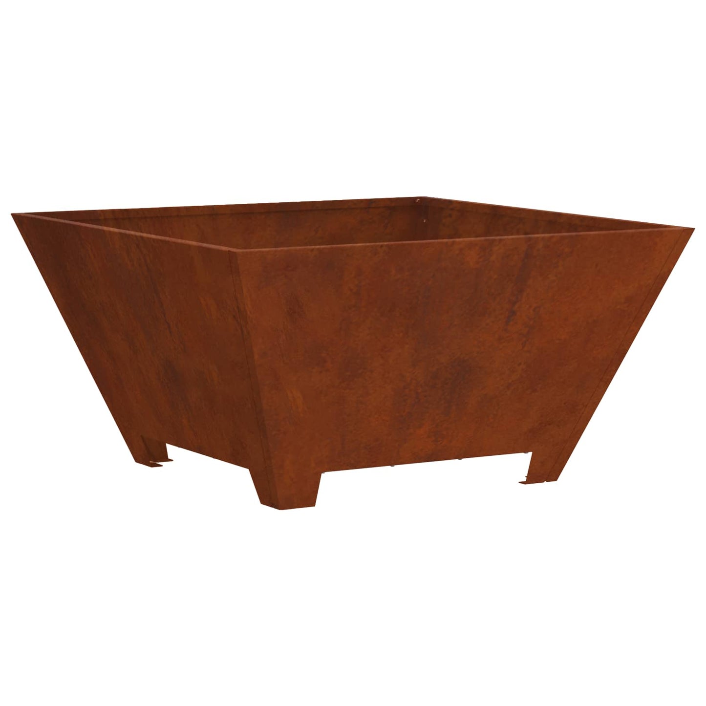 Fire Pit Brown 60 x 60 x 30 cm Weather Steel