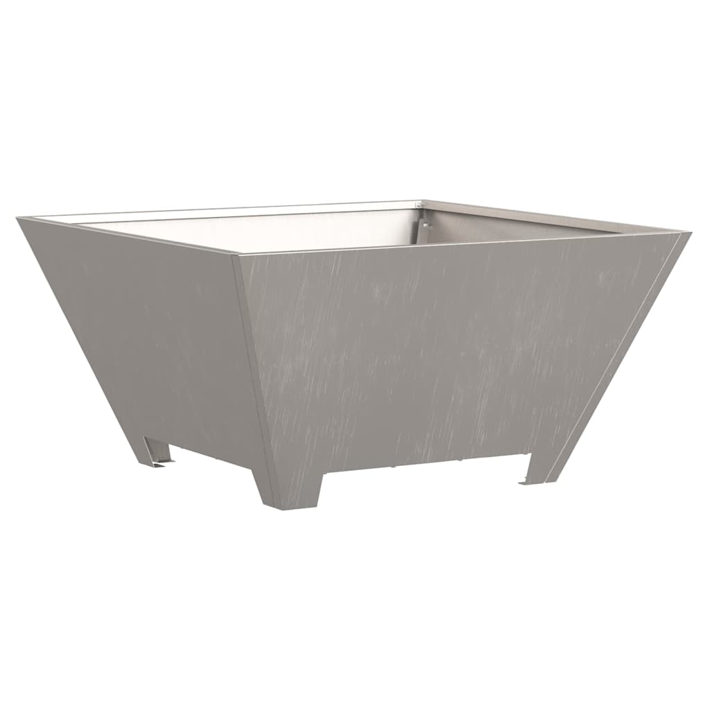 Fire Pit Brown 60 x 60 x 30 cm Weather Steel