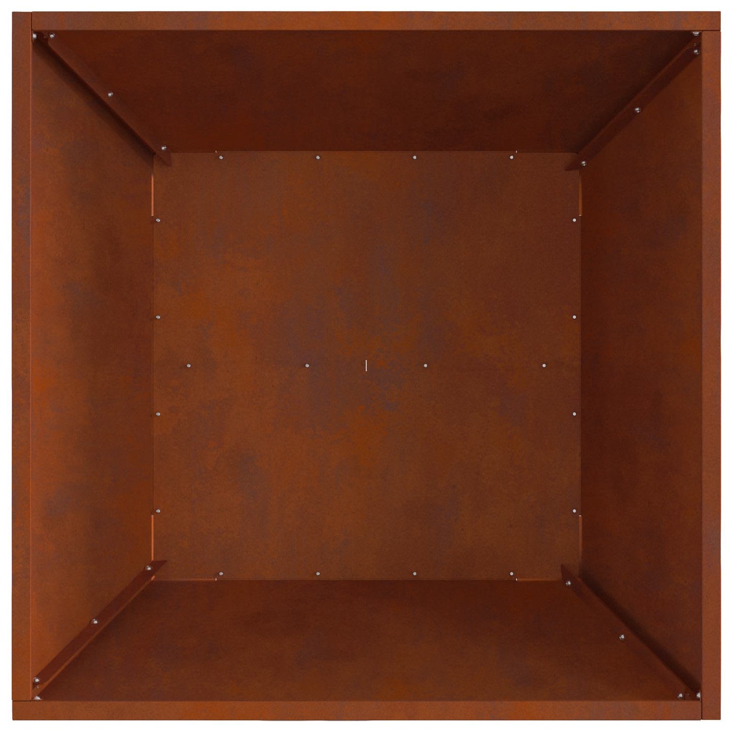 Fire Pit Brown 60 x 60 x 30 cm Weather Steel