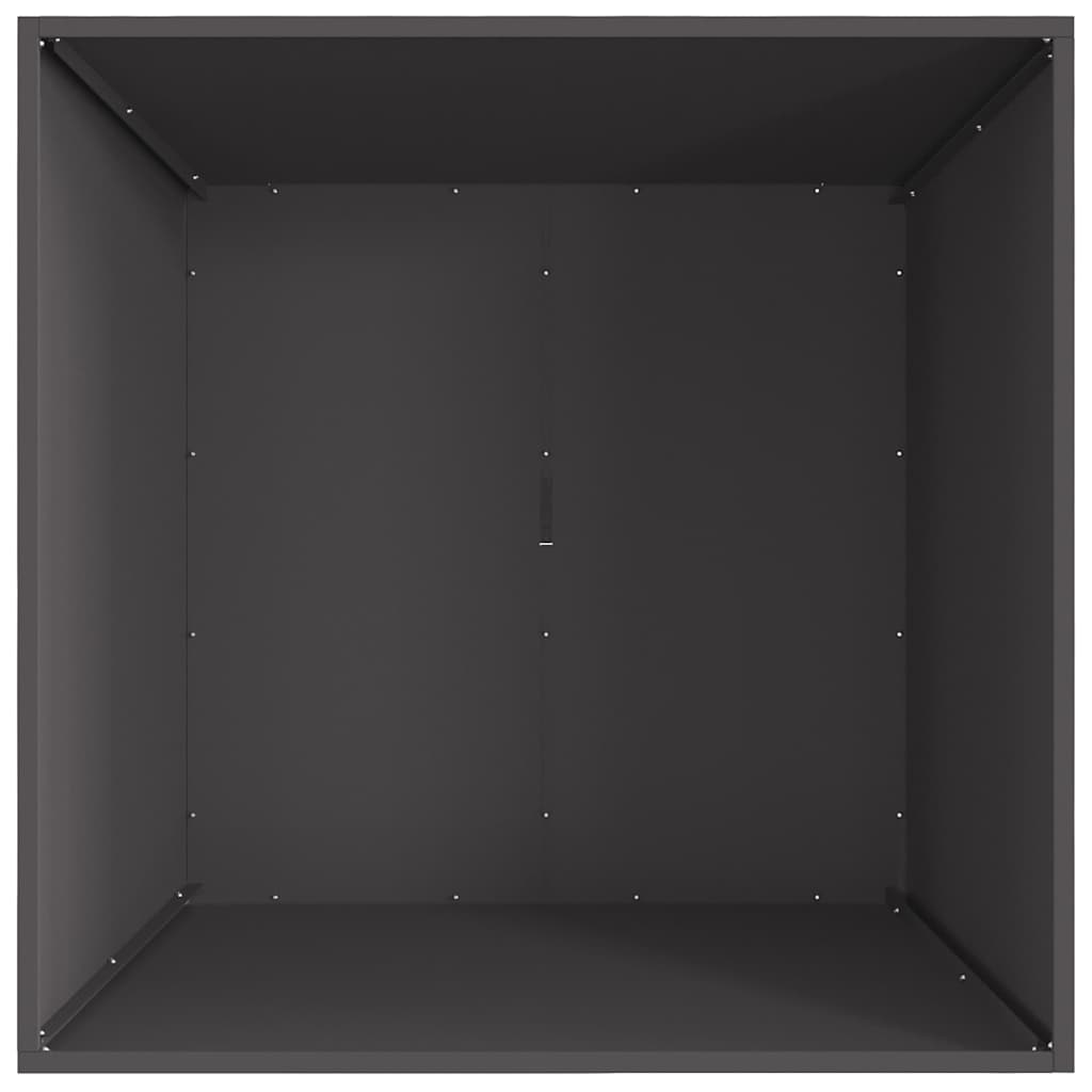 Fire Bowl Black 80 x 80 x 40 cm Weathering Steel