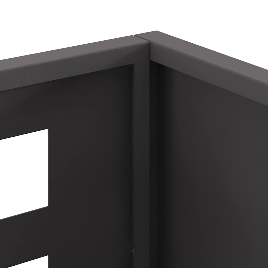 Fire Pit Black 50 x 30 x 40 cm Steel