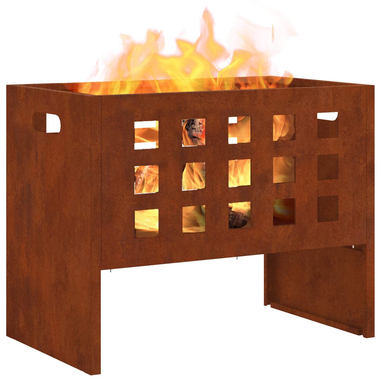 Fire Pit Brown 50 x 30 x 40 cm Steel