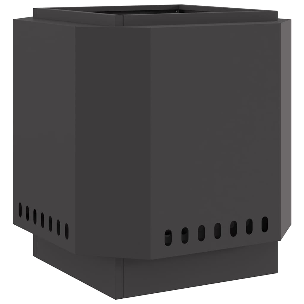 Smokeless Fire Pit Black 48 x 48 x 51 cm Steel