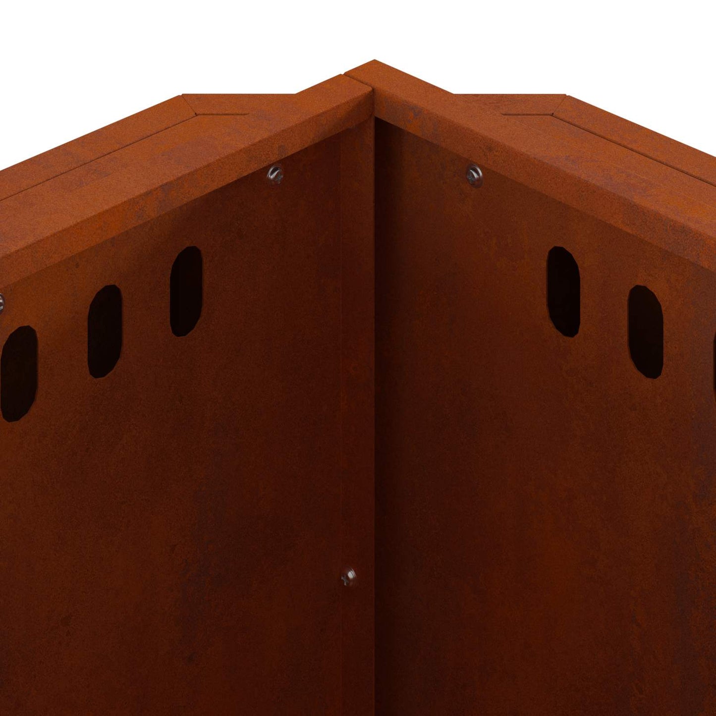 Smokeless Fire Bowl Rusty 48 x 48 x 51 cm Weathering Steel