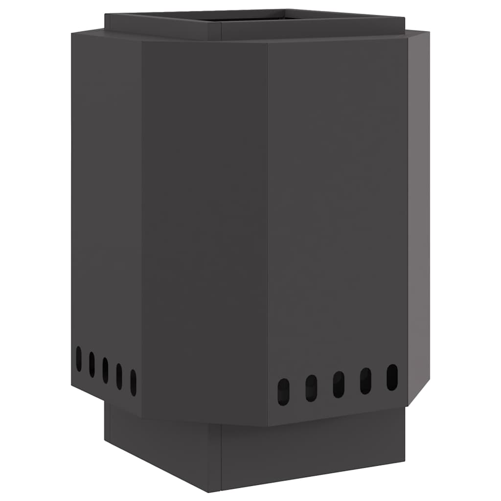 Smokeless Fire Pit Black 38 x 38 x 51 cm Steel