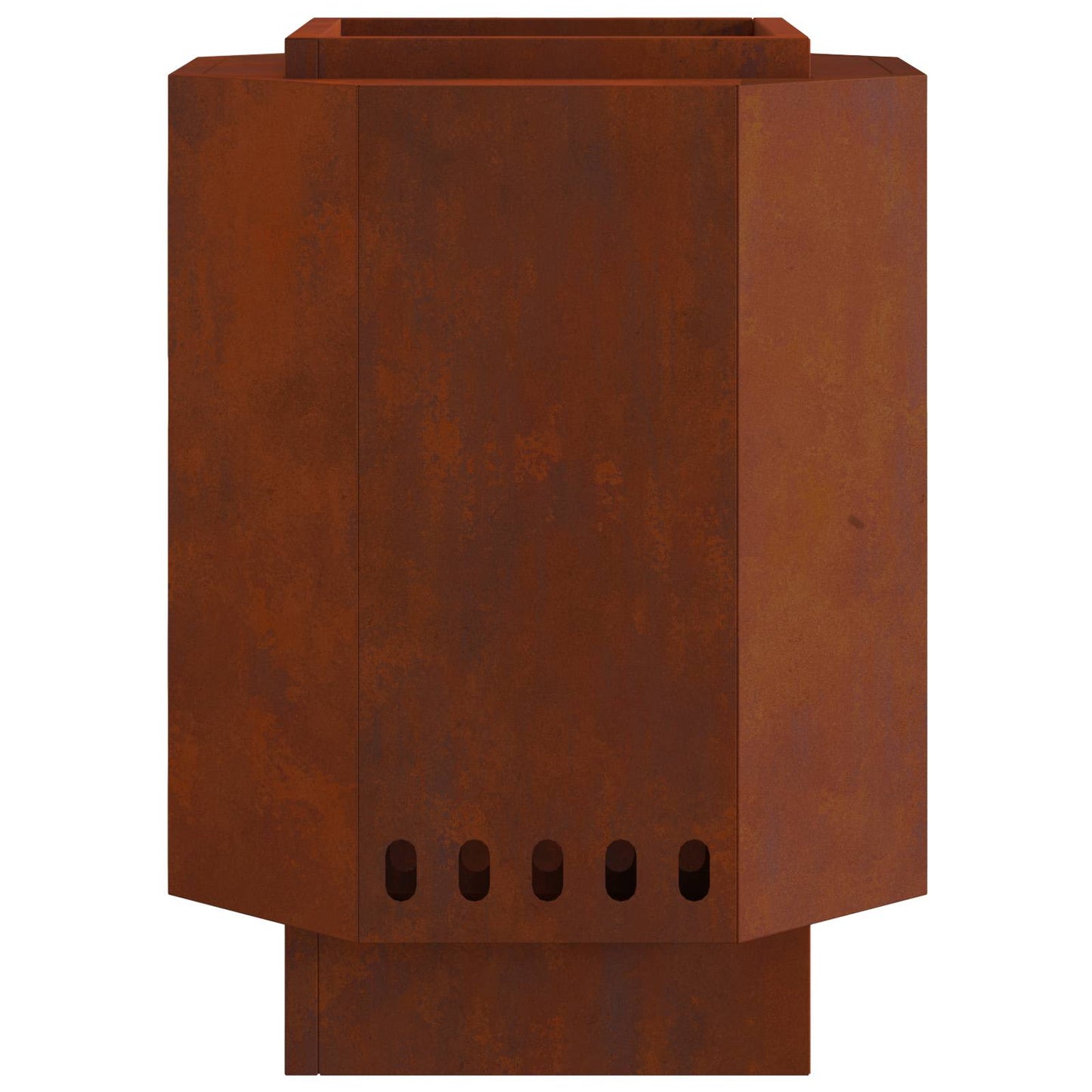 Smokeless Fire Pit Brown 38 x 38 x 51 cm Weathering Steel