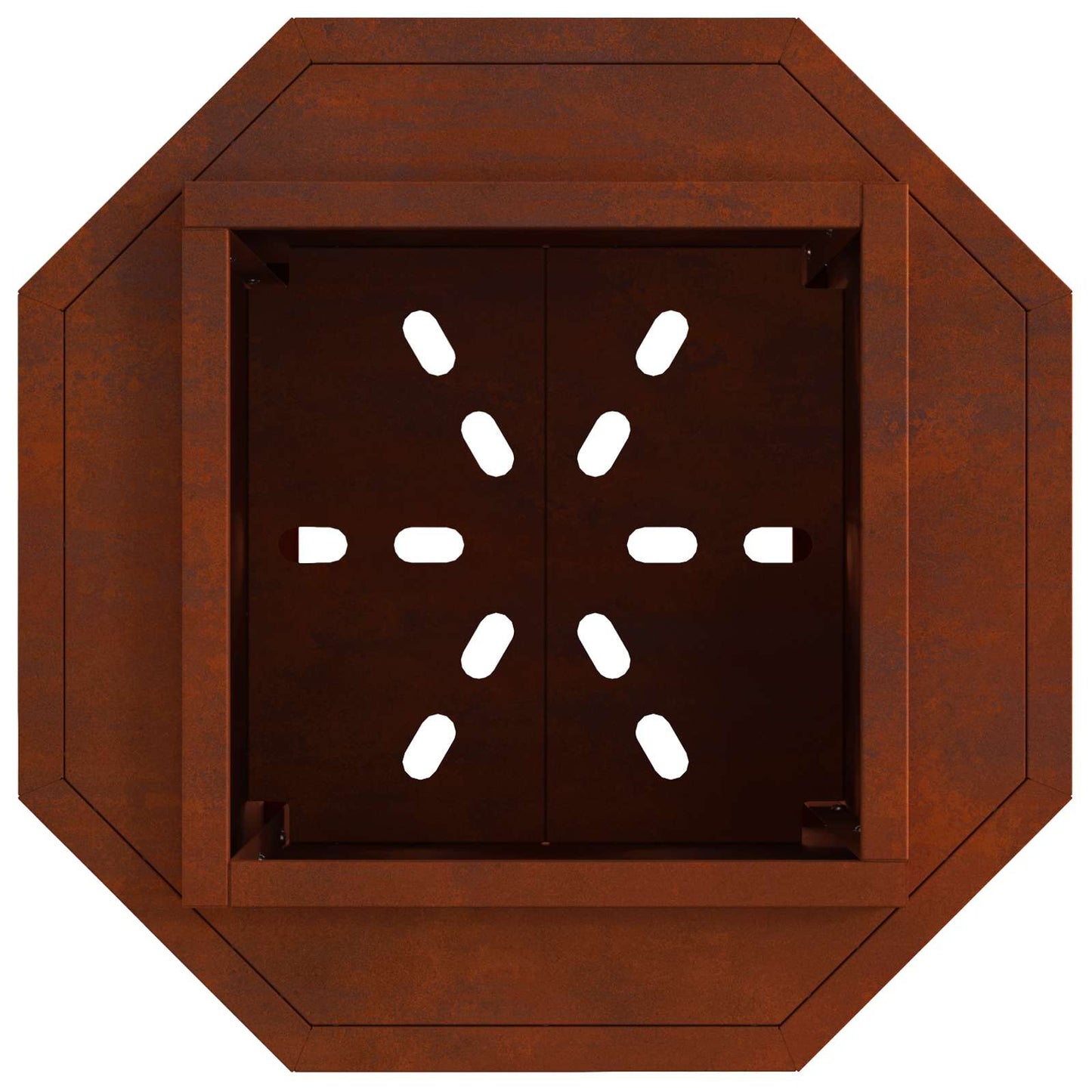 Smokeless Fire Pit Brown 38 x 38 x 51 cm Weathering Steel