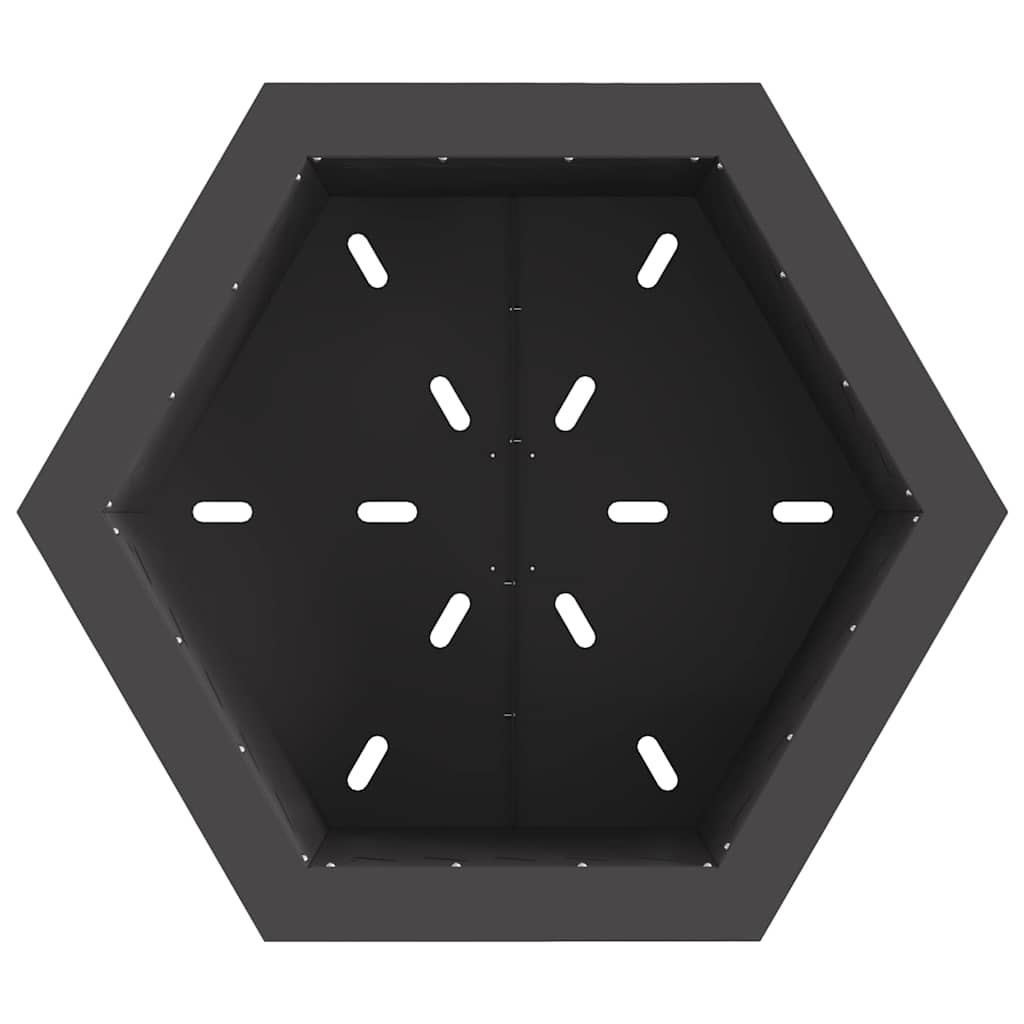 Smokeless Fire Pit Black 58 x 58 x 51 cm Steel