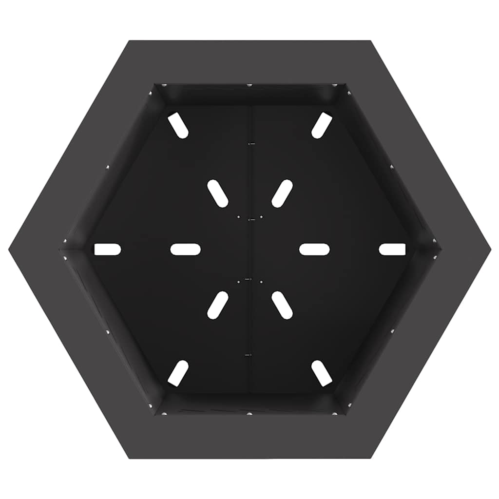 Smokeless Fire Pit Black 48 x 48 x 51 cm Steel