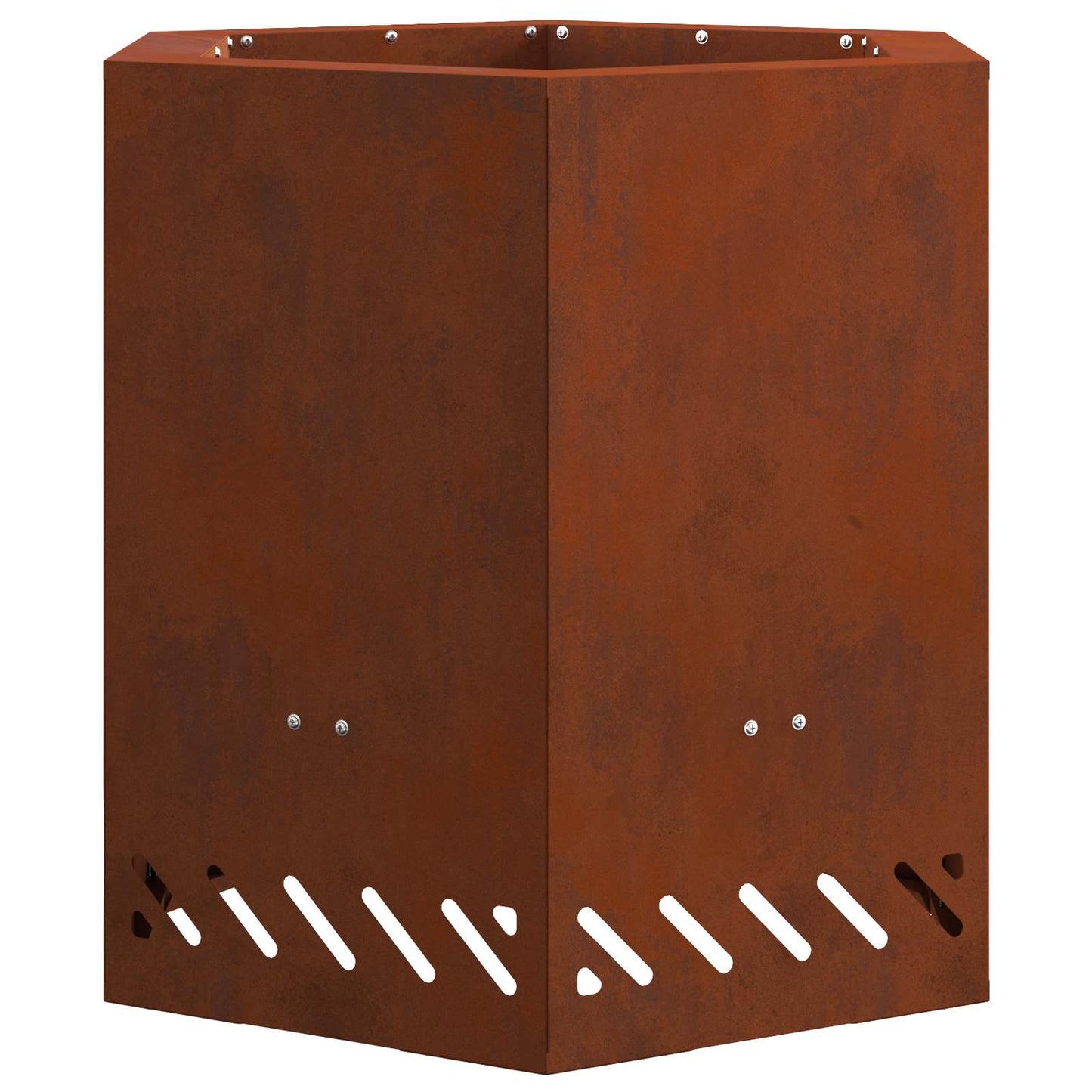 Smokeless Fire Pit Brown 48 x 48 x 51 cm Weathering Steel