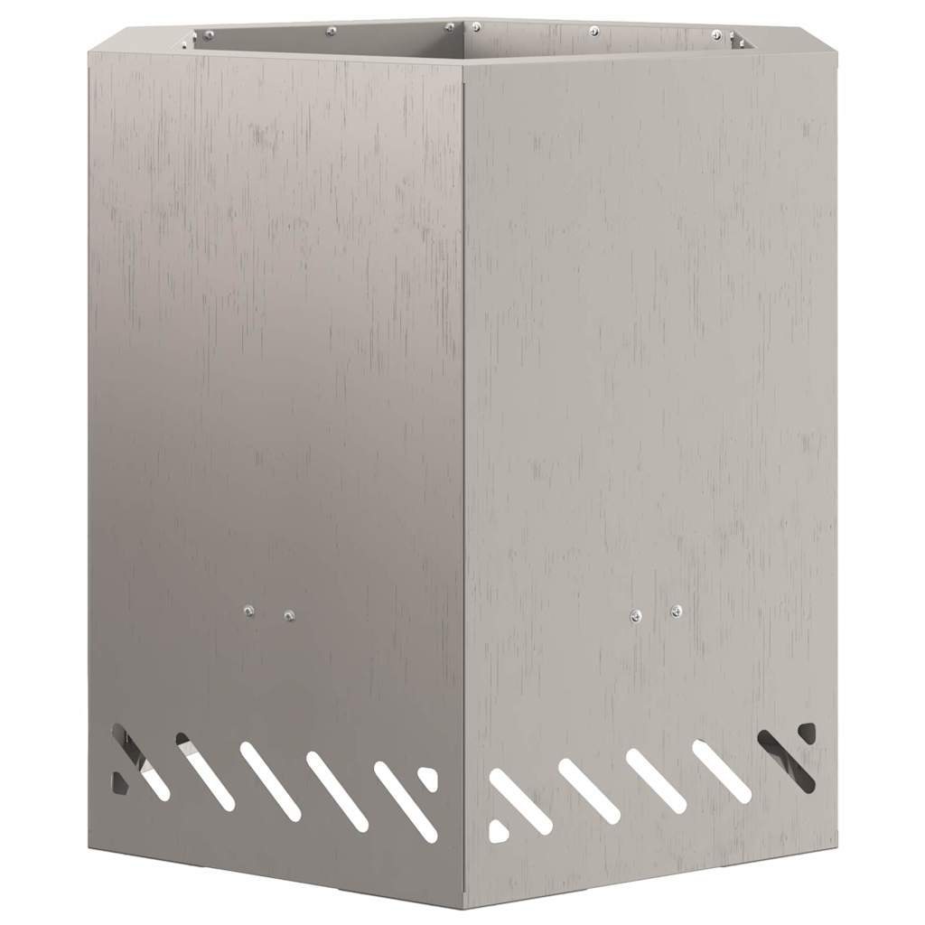 Smokeless Fire Pit Brown 48 x 48 x 51 cm Weathering Steel
