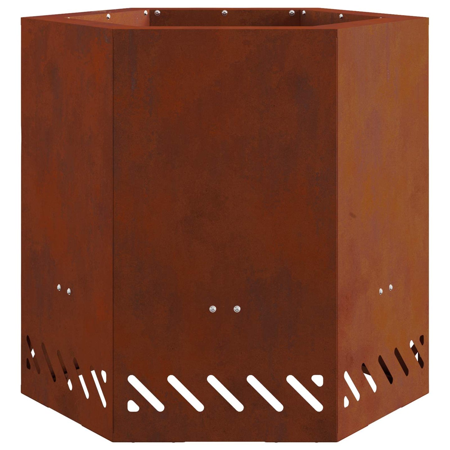 Smokeless Fire Pit Brown 48 x 48 x 51 cm Weathering Steel