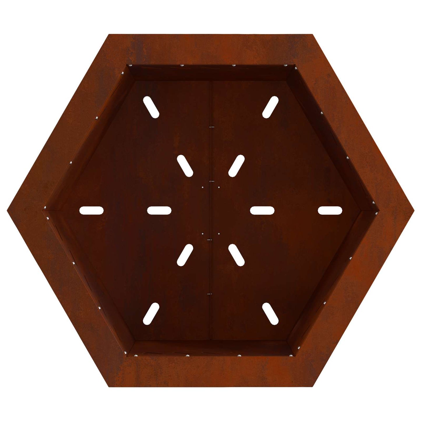 Smokeless Fire Pit Brown 48 x 48 x 51 cm Weathering Steel