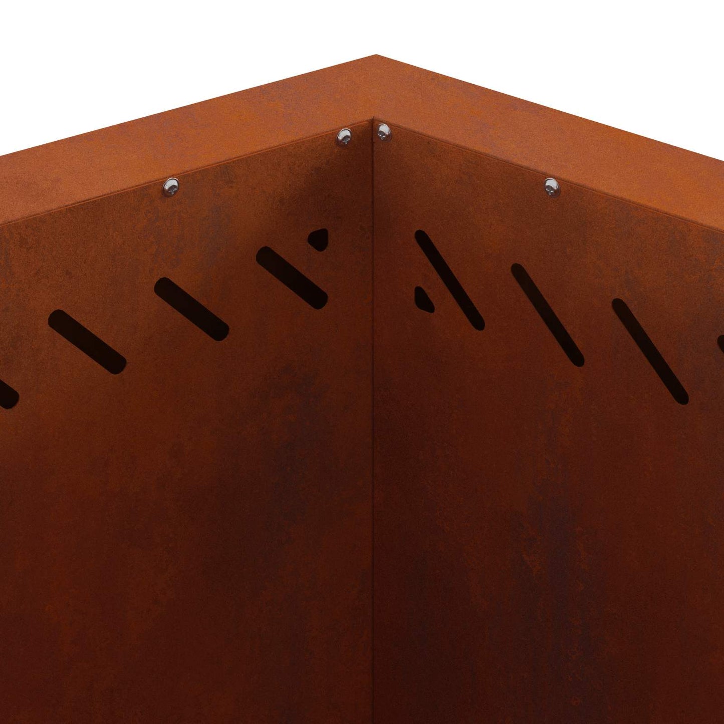 Smokeless Fire Pit Brown 38 x 38 x 51 cm Weathering Steel