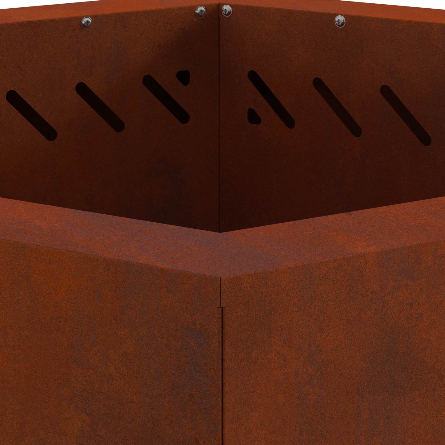 Smokeless Fire Pit Brown 38 x 38 x 51 cm Weathering Steel
