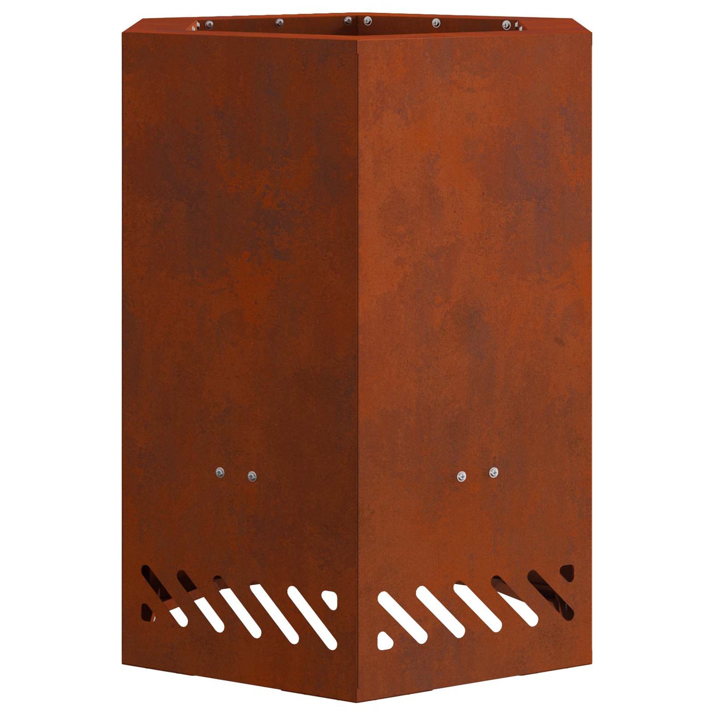 Smokeless Fire Pit Brown 38 x 38 x 51 cm Weathering Steel