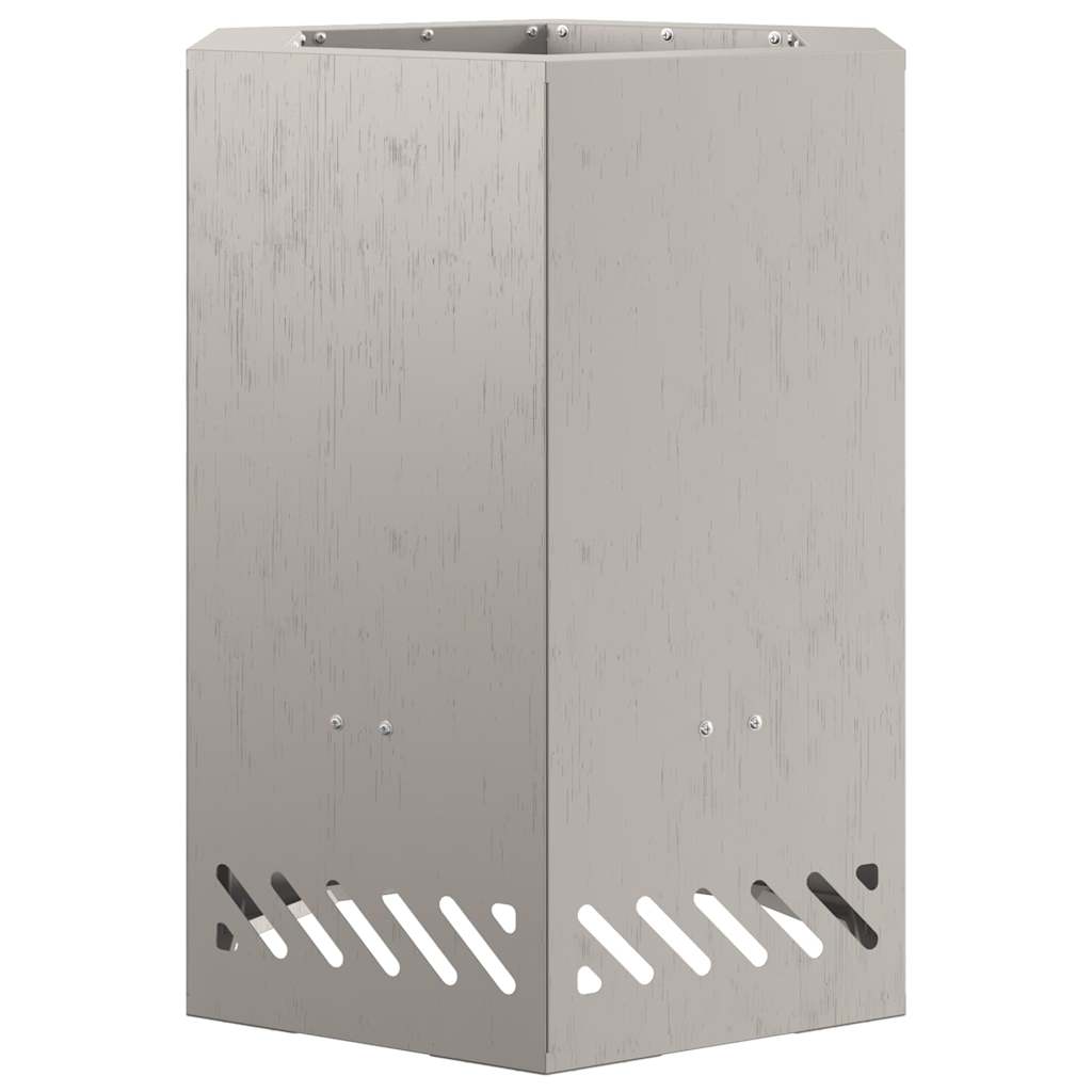 Smokeless Fire Pit Brown 38 x 38 x 51 cm Weathering Steel