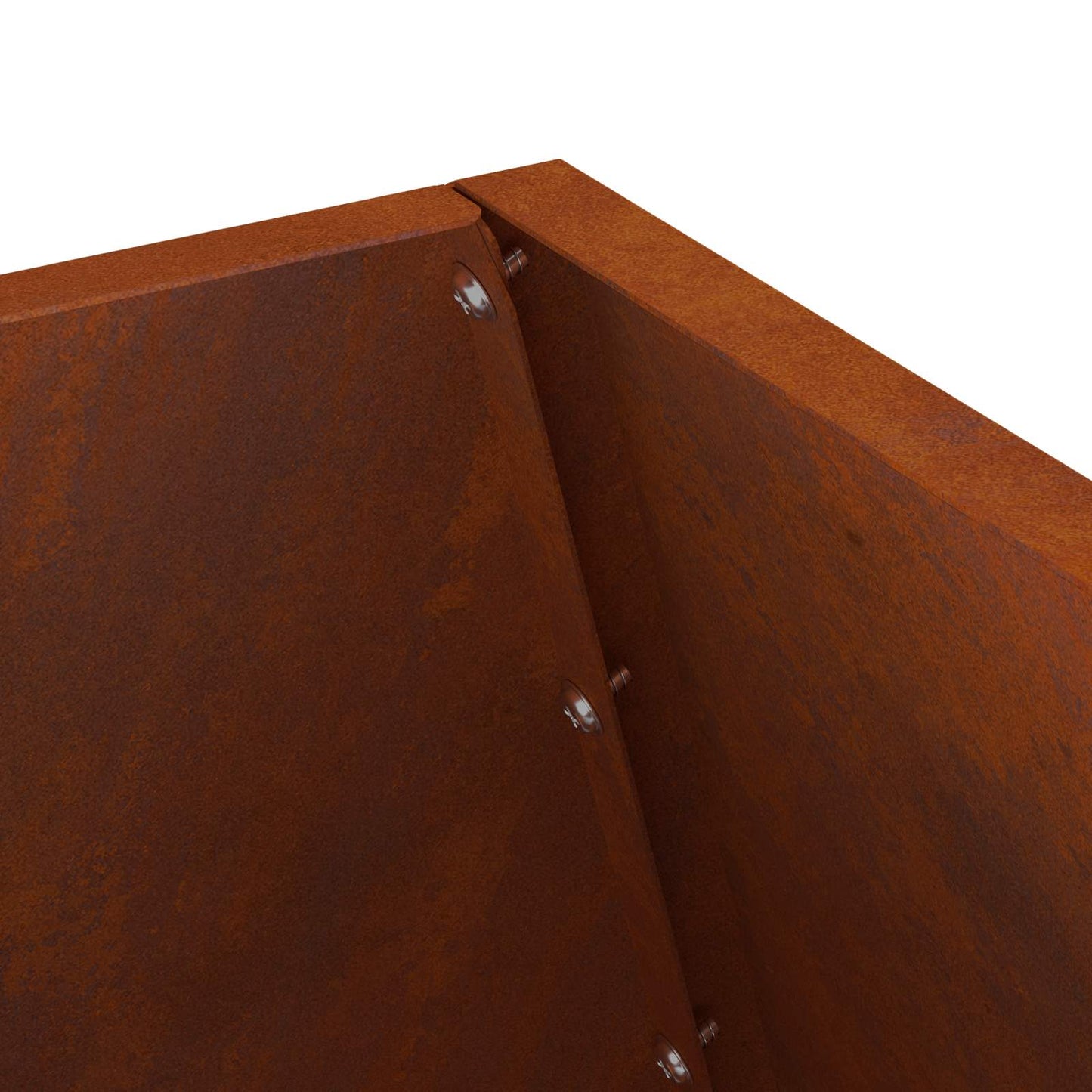 Fire Pit Brown 50 x 50 x 100 cm Weathering Steel