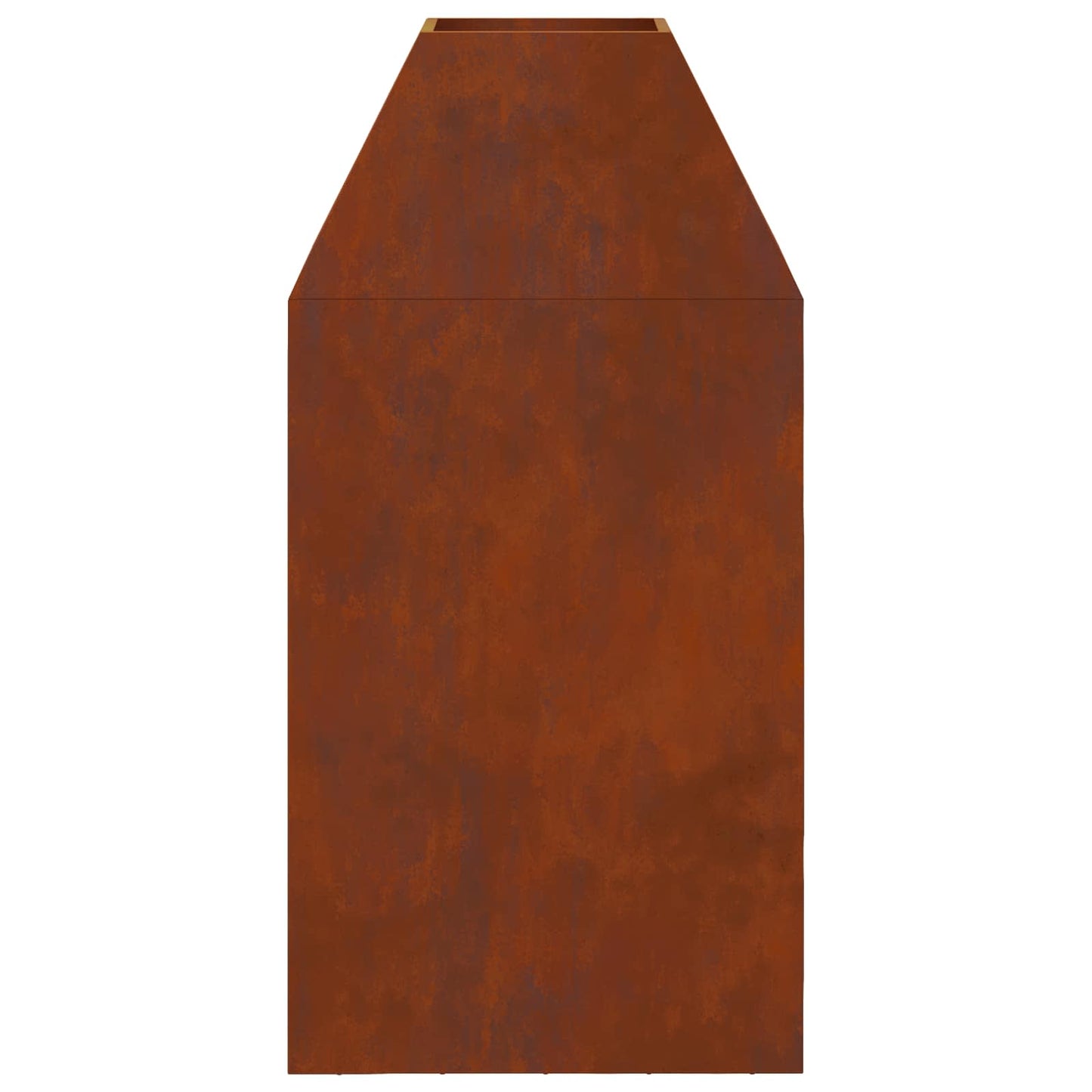 Fire Pit Brown 50 x 50 x 100 cm Weathering Steel