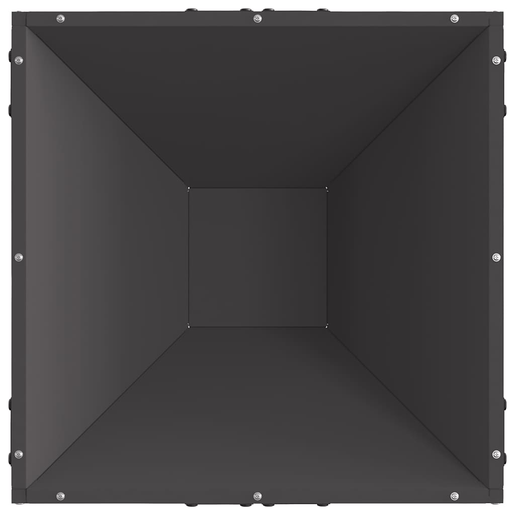Fire Pit Black 50 x 50 x 35 cm Steel