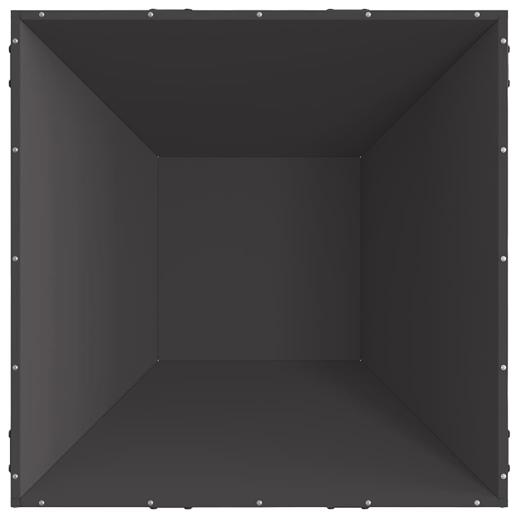 Fire Pit Black 80 x 80 x 40 cm Steel