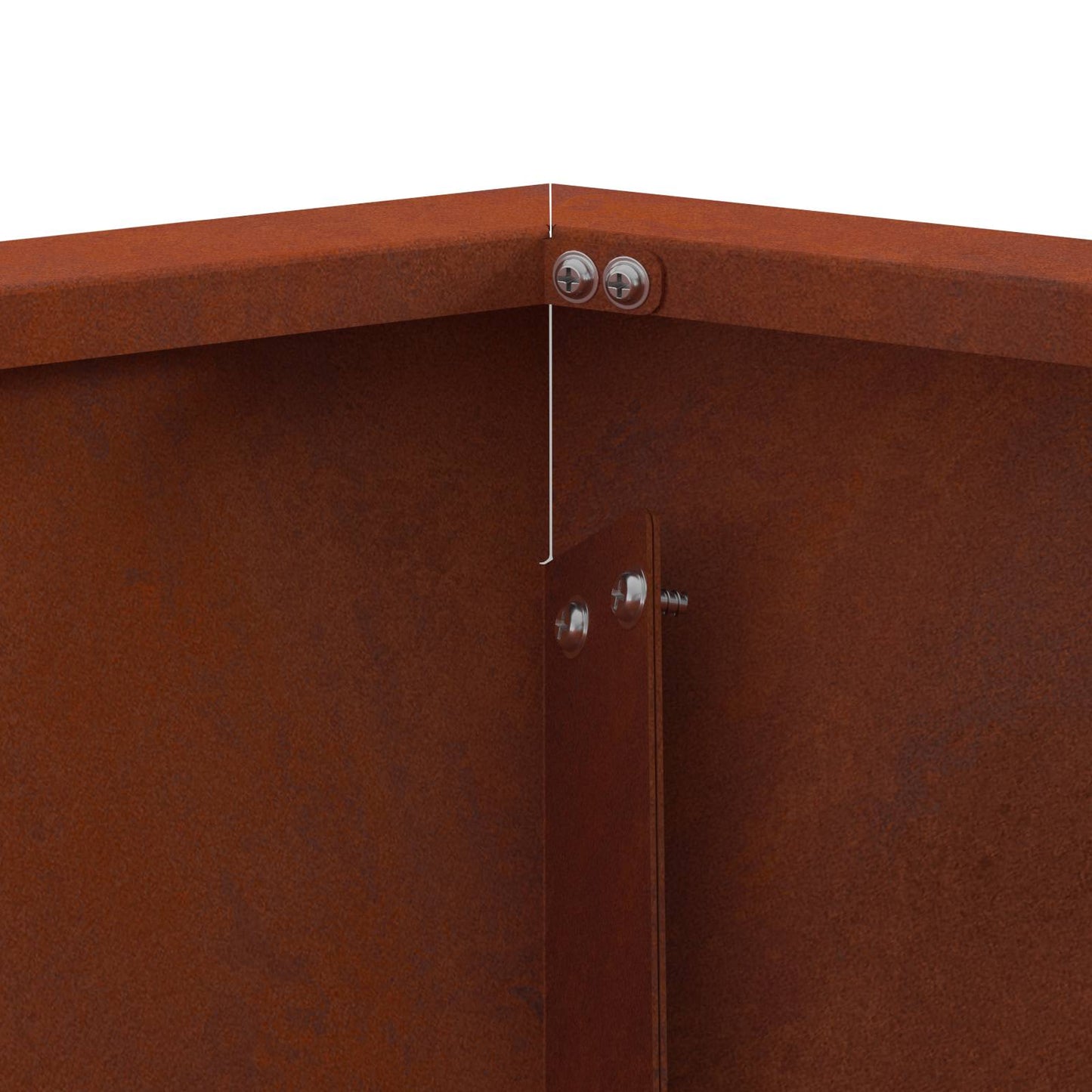 Fire Pit Brown 75 x 75 x 28 cm Weathering Steel