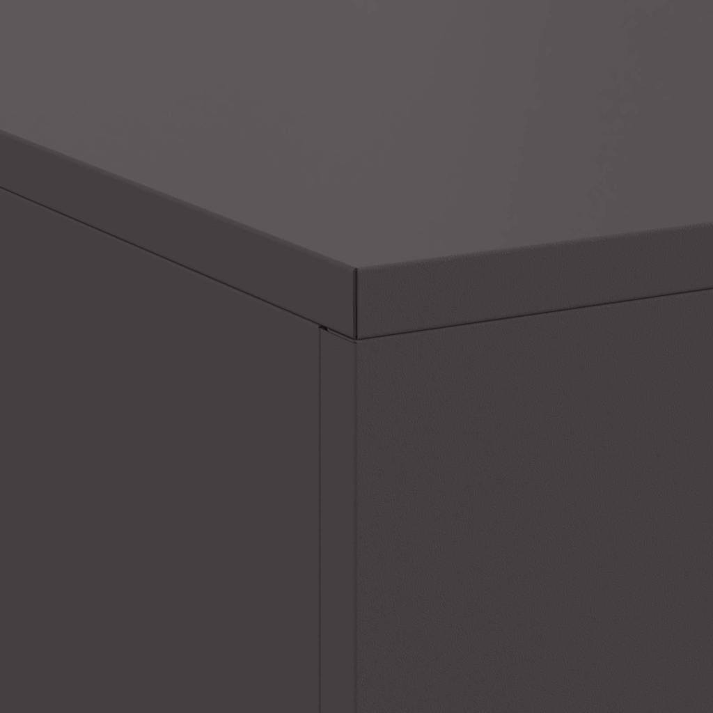 Fire Pit Black 100 x 100 x 30 cm Steel