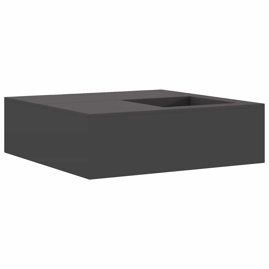 Fire Pit Black 100 x 100 x 30 cm Steel