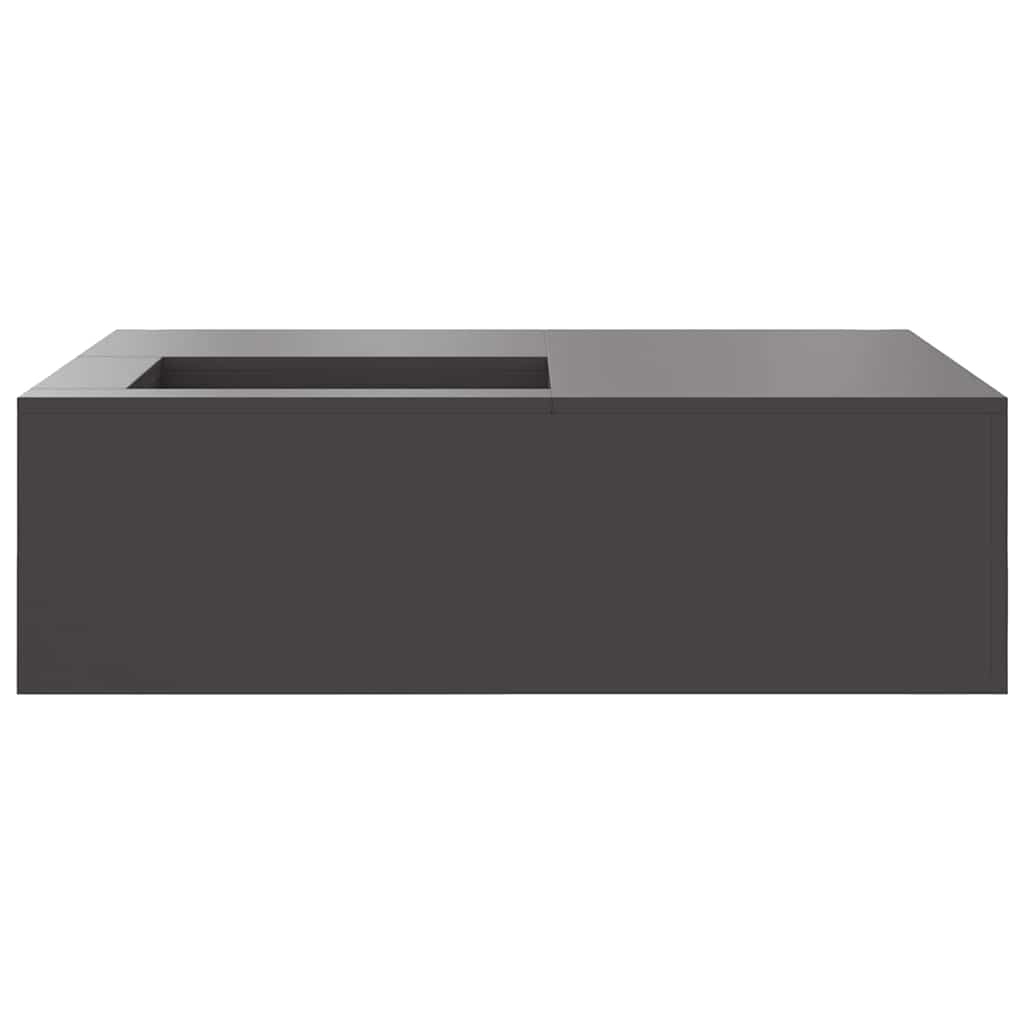 Fire Pit Black 100 x 100 x 30 cm Steel