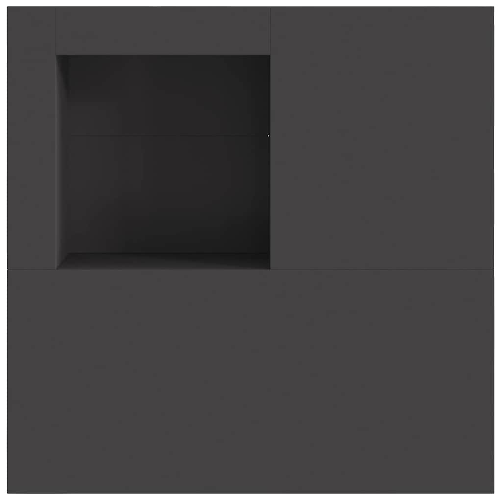 Fire Pit Black 100 x 100 x 30 cm Steel