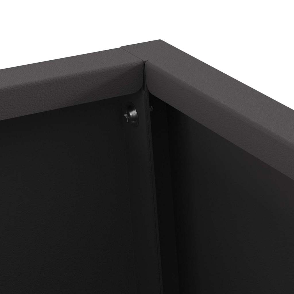 Fire Pit Black 50 x 35 x 100 cm Steel