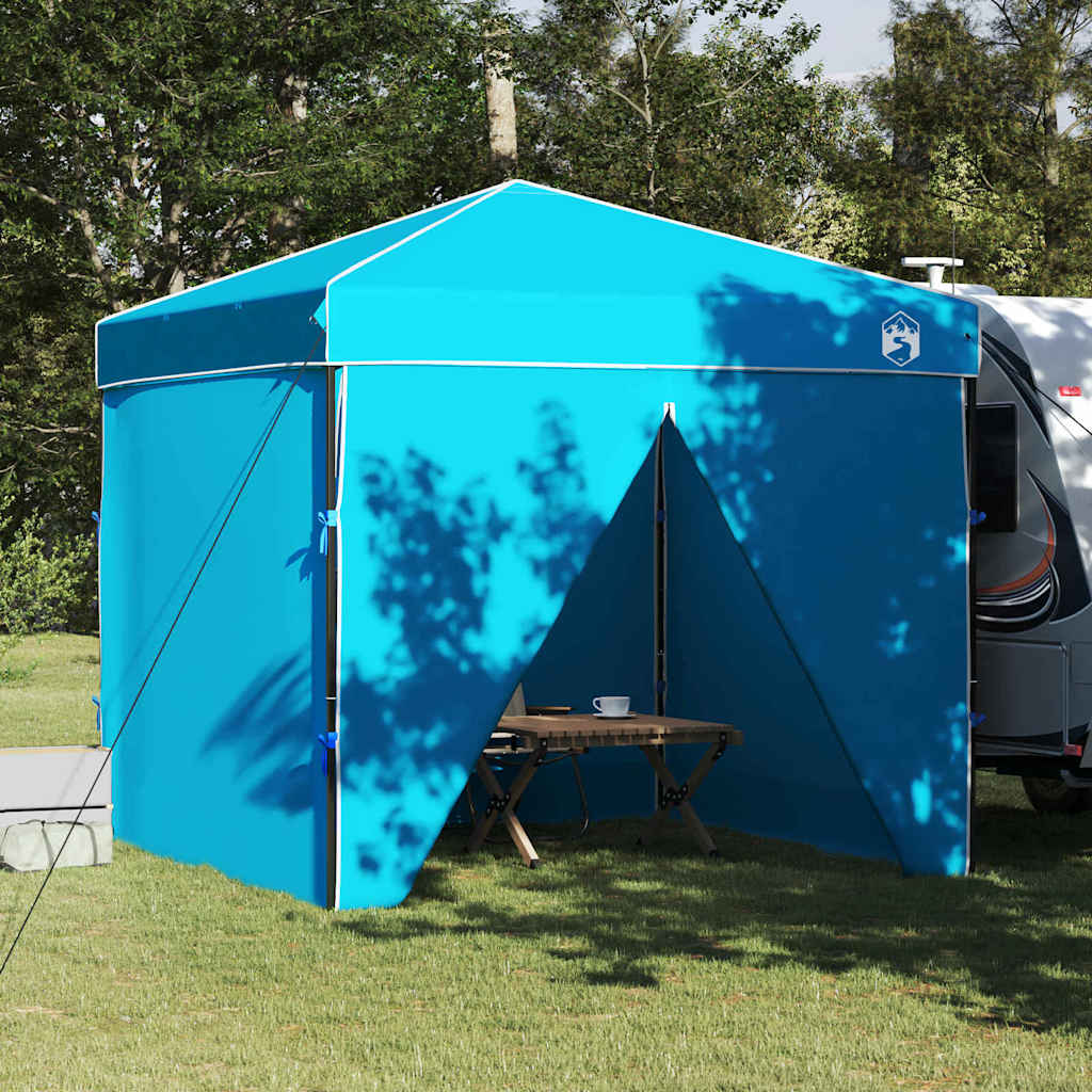 Canopy Tent Manual Blue 243 x 243 x 251 cm Fabric