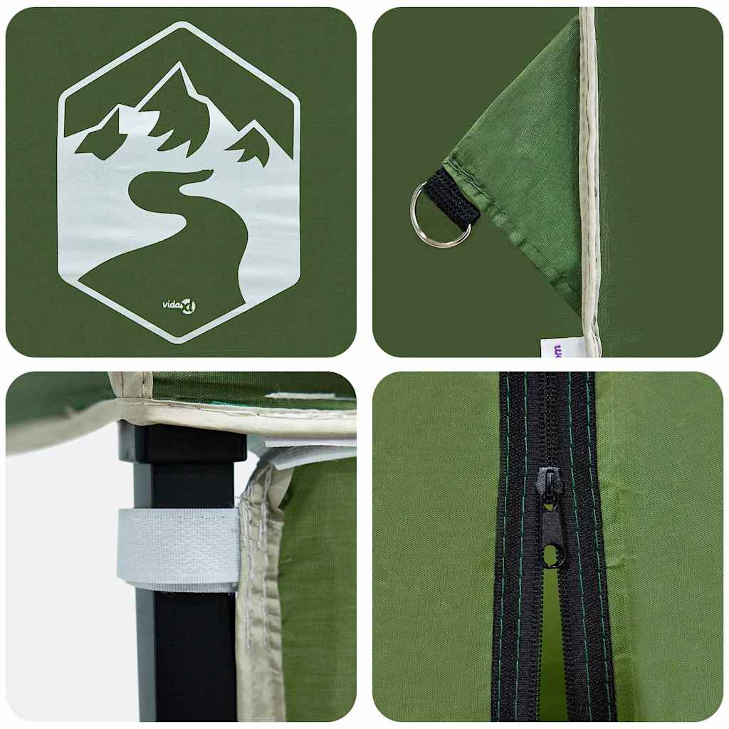 Canopy Tent 243 x 243 x 251 cm Green Fabric