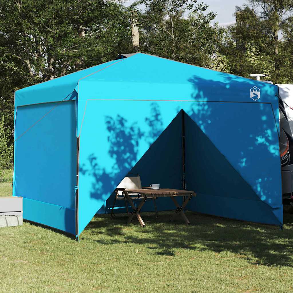 Canopy Tent 290 x 290 x 251 cm Blue Fabric