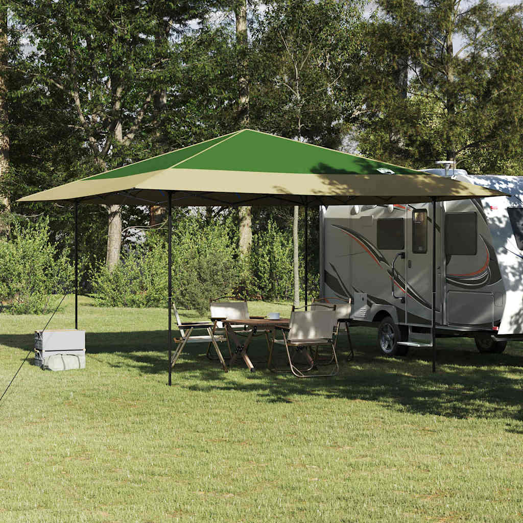 Canopy Tent Manual Green 395 x 395 x 251 cm Fabric