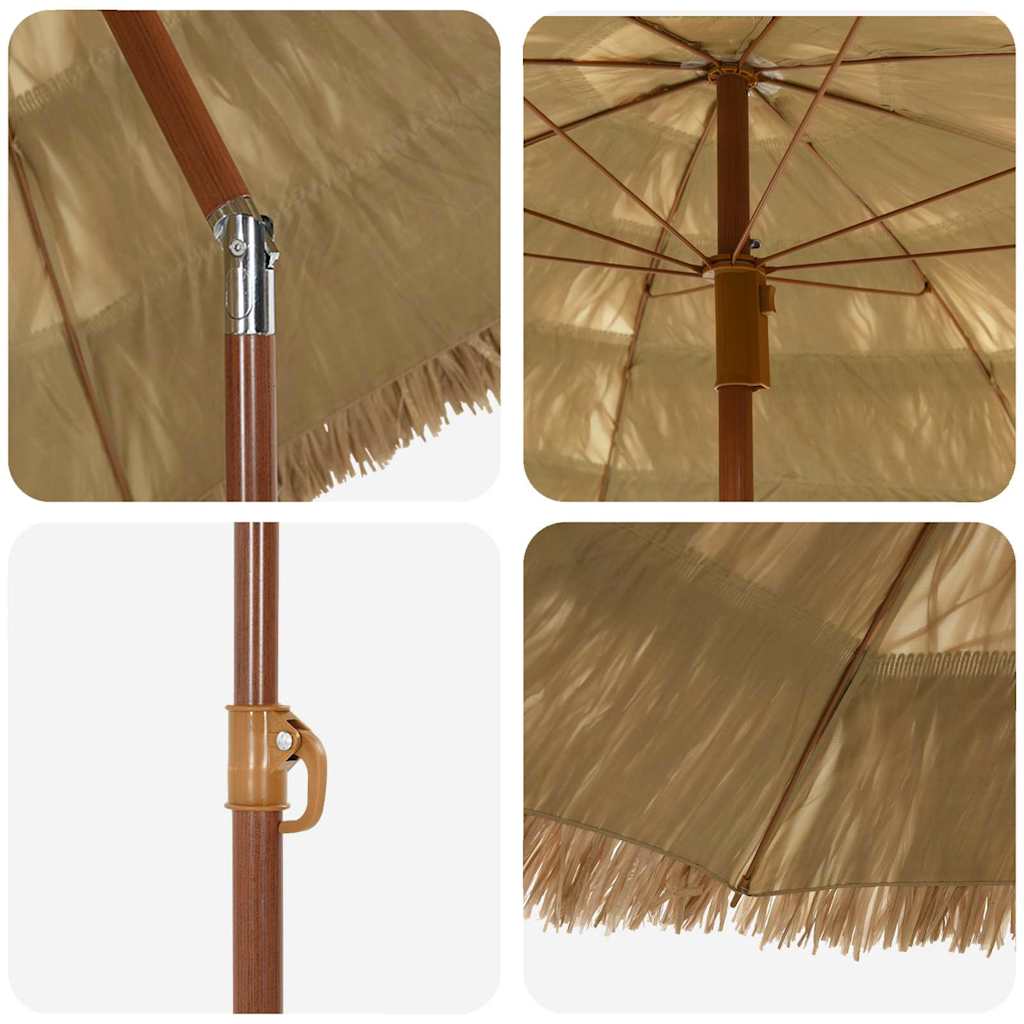 Garden Parasol Natural 160 x 160 x 196 cm
