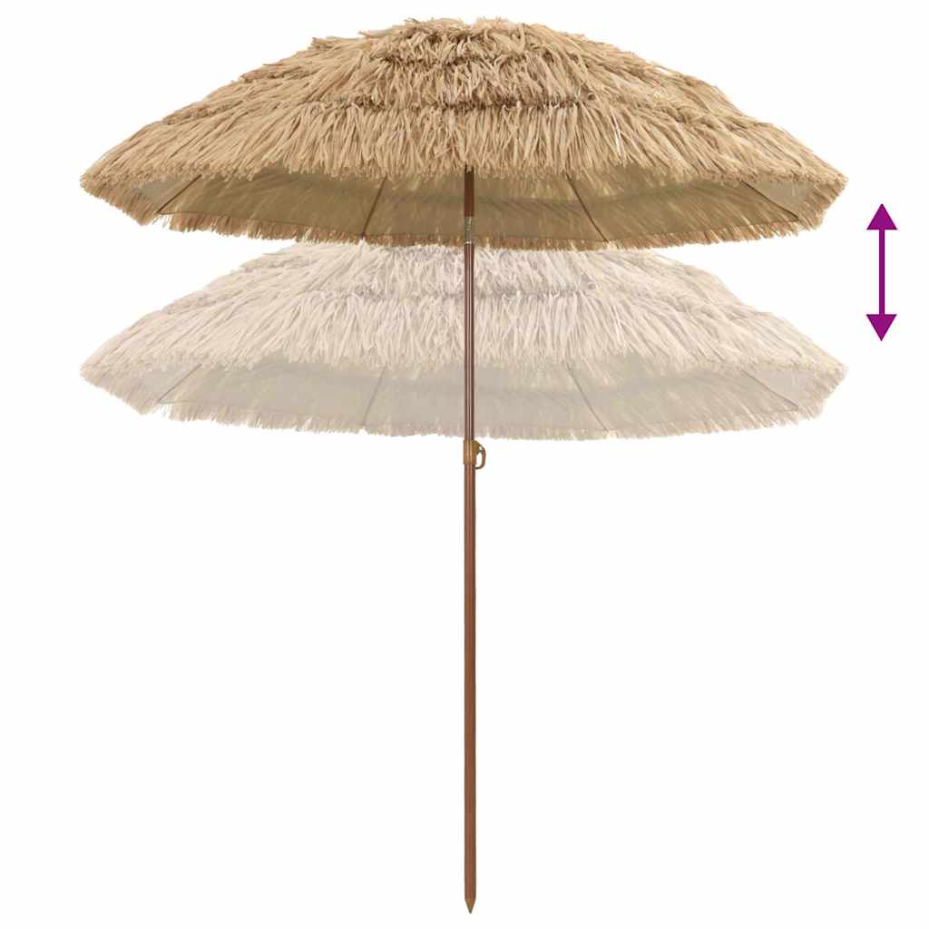 Garden Parasol Natural 160 x 160 x 196 cm