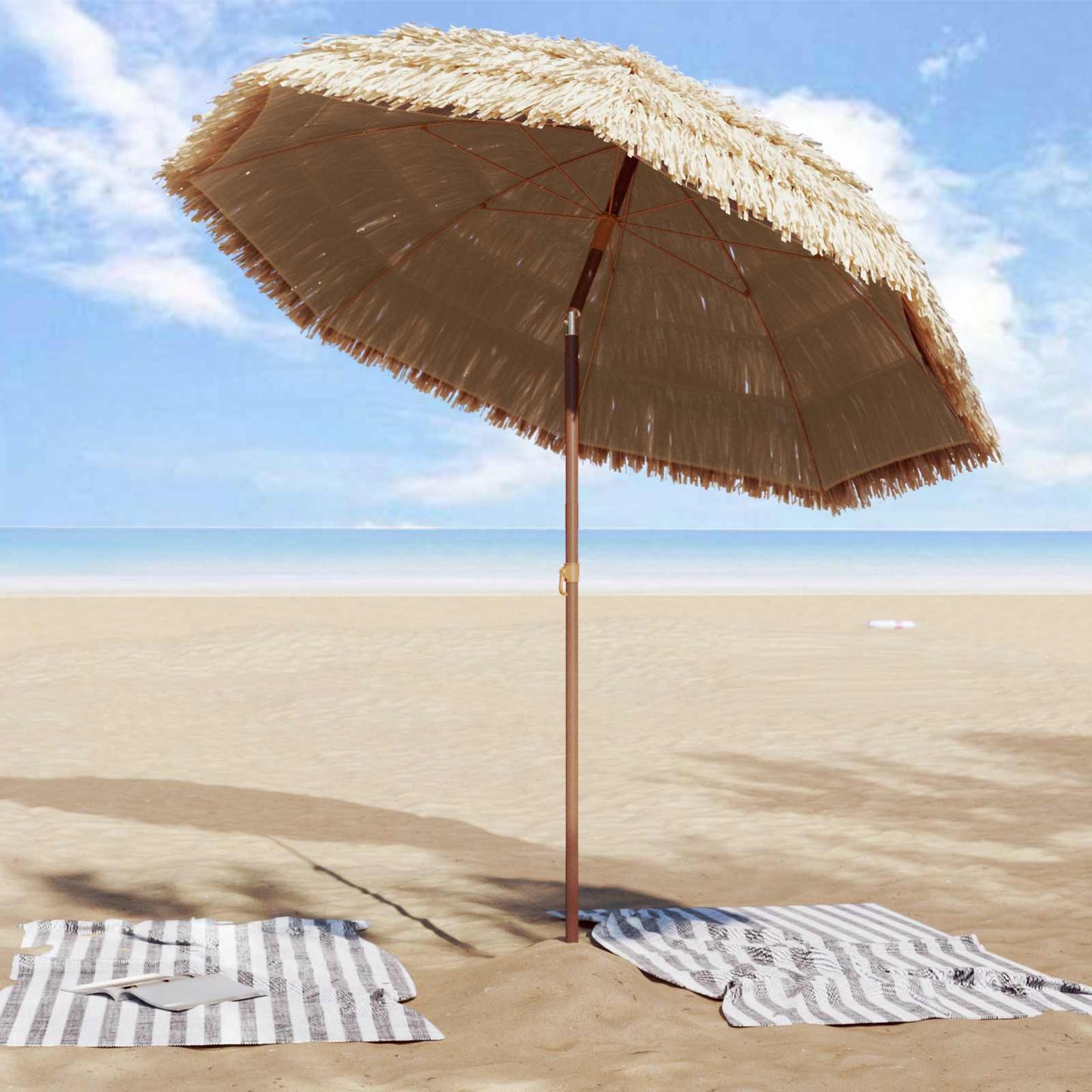 Garden Parasol Natural 205 x 205 x 210 cm
