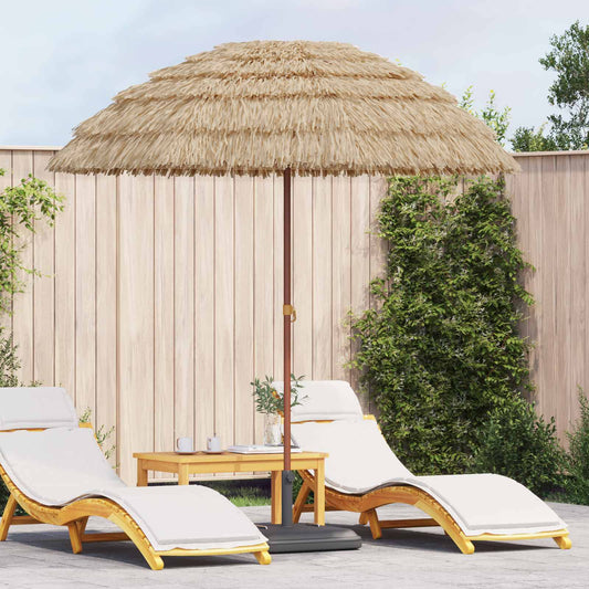 Beach Parasol Natural 205 x 205 x 210 cm Polyester and Steel