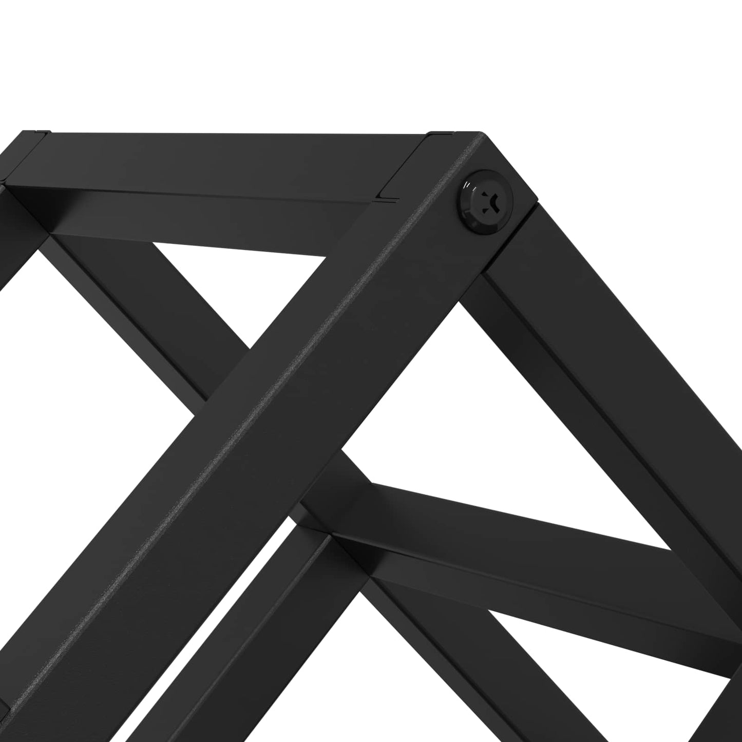 Wine Rack Black Oak 63 x 16.5 x 25 cm Powder-Coated Steel