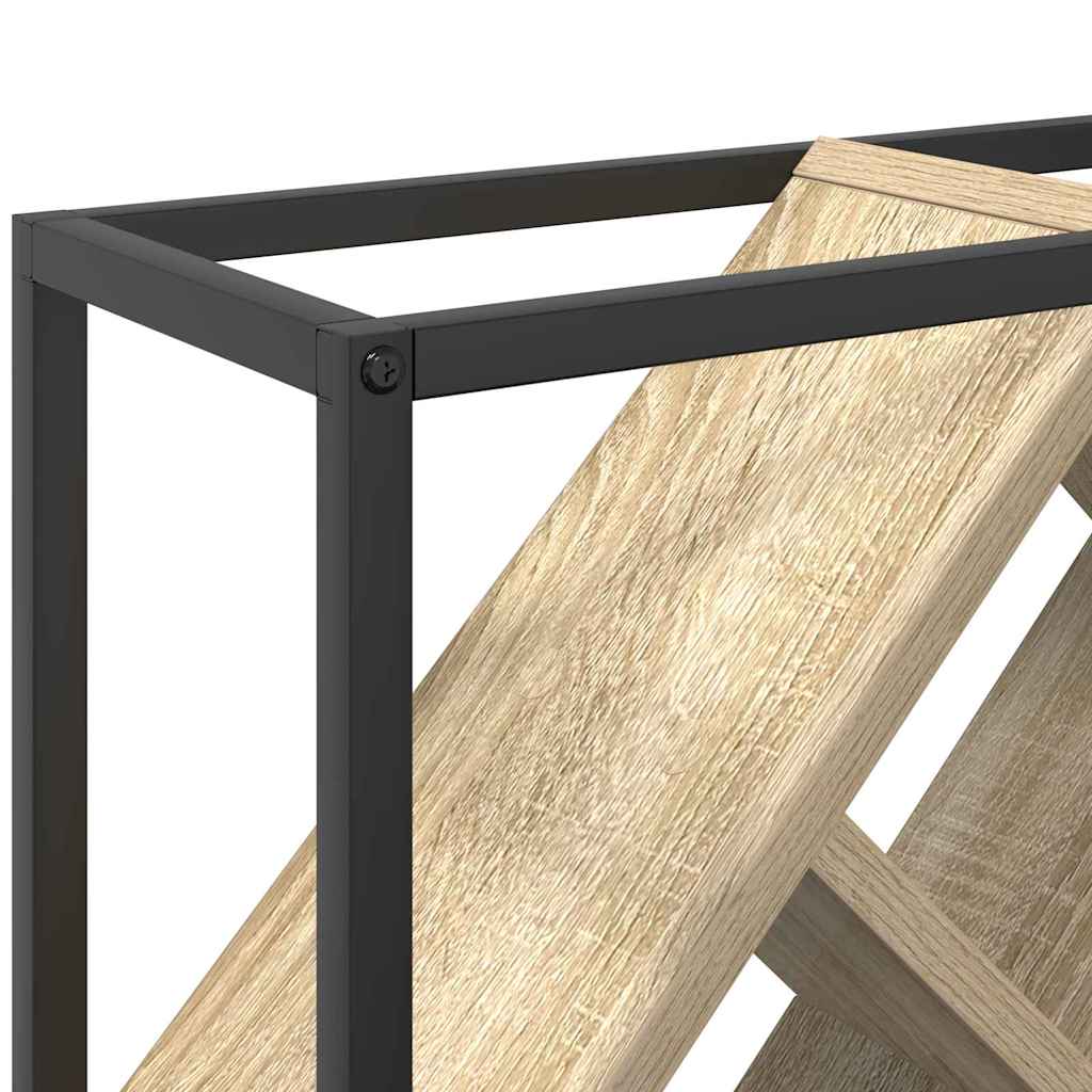 Wine Rack Sonoma Oak 51 x 18 x 52.5 cm Engineered Wood