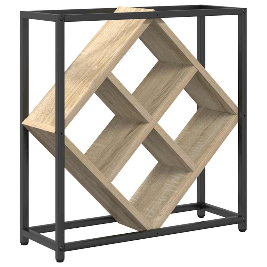 Wine Rack Sonoma Oak 51 x 18 x 52.5 cm Engineered Wood