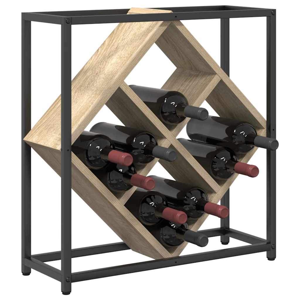 Wine Rack Sonoma Oak 51 x 18 x 52.5 cm Engineered Wood