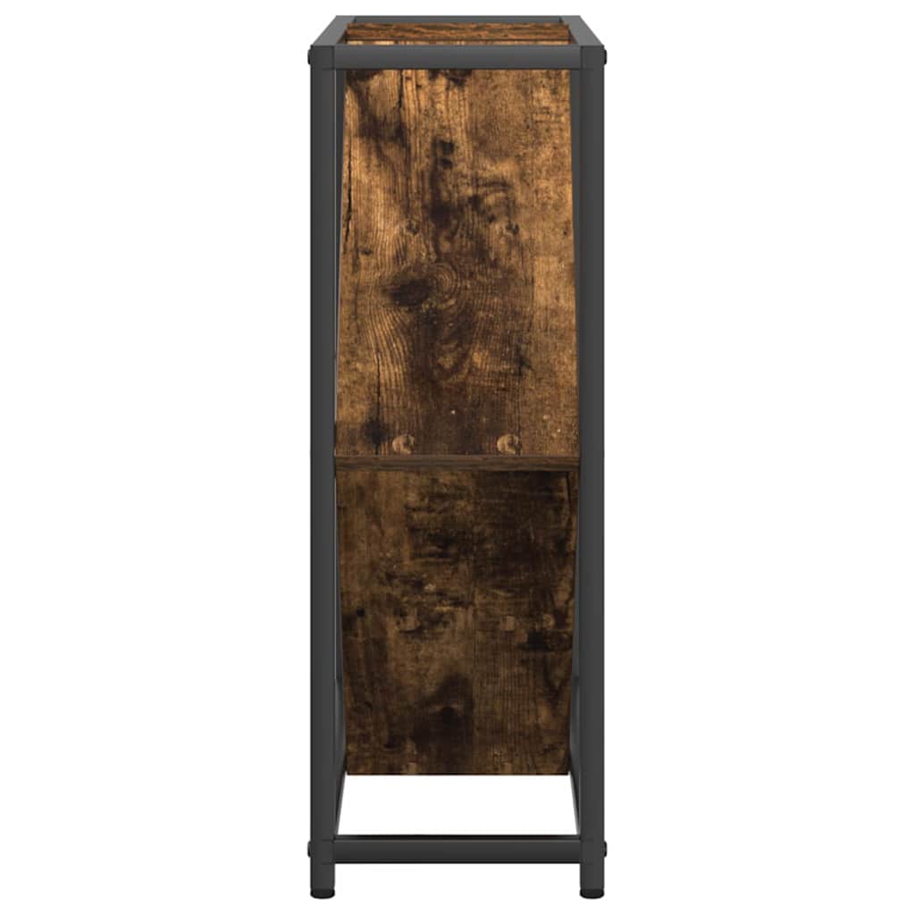 Wine Rack Smoked Oak 51 x 18 x 52.5 cm Engineered Wood