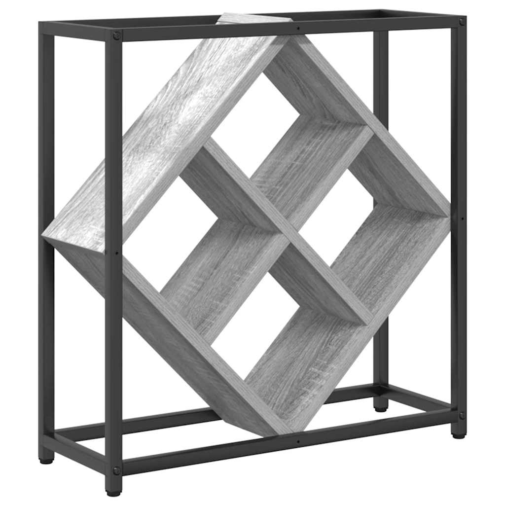 Wine Rack Grey Sonoma 51 x 18 x 52.5 cm Engineered Wood